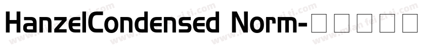 HanzelCondensed Norm字体转换